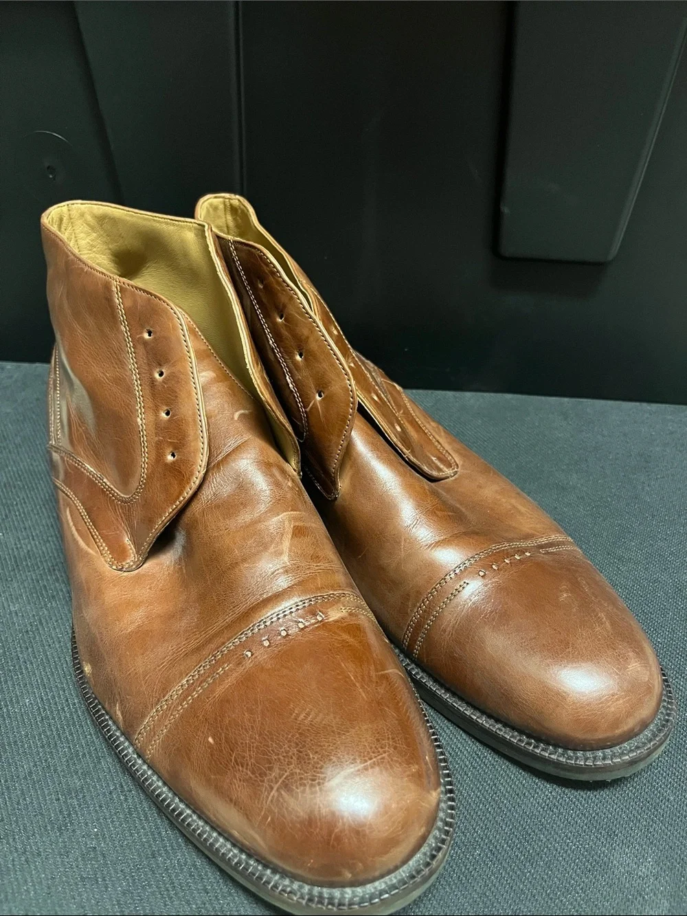 Johnston & Murphy Signature Series Men's Brown Oxford Shoes Size 13M (B11)